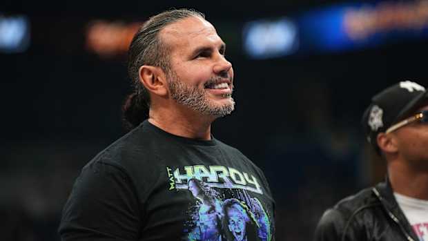 Closeup of a smiling Matt Hardy